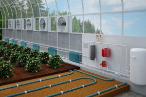 System för uppvärmning av växthusgaser