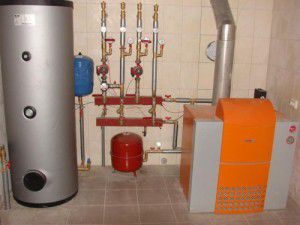 Esquemas e custo de aquecimento a gás de uma casa privada com botijões de gás