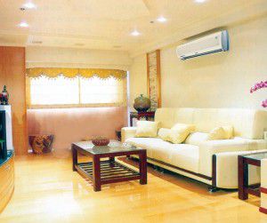 El aire acondicionado puede complementar el interior de la casa.