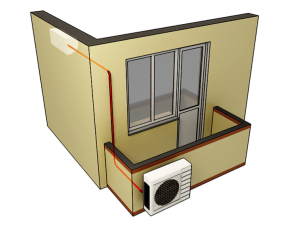 Qual ar condicionado pode ser instalado na varanda