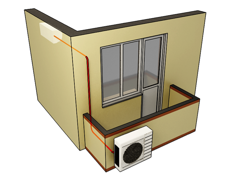 Qual ar condicionado pode ser instalado na varanda