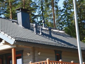 Metal roof view