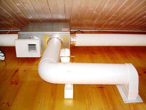 It is preferable to install the main elements of the air distribution system in the attic