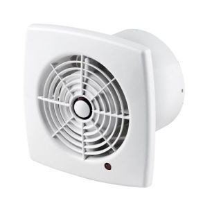 The exhaust fan is designed for installation in a ventilation duct