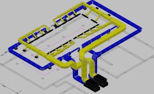 système de ventilation d'alimentation et d'extraction