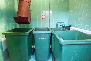 waste collection chamber