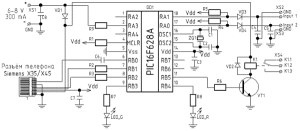 schema elettrico dettagliato del modulo GSM