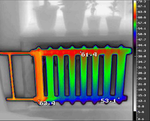 Le thermogramme comme l'un des moyens de détecter la congestion de l'air