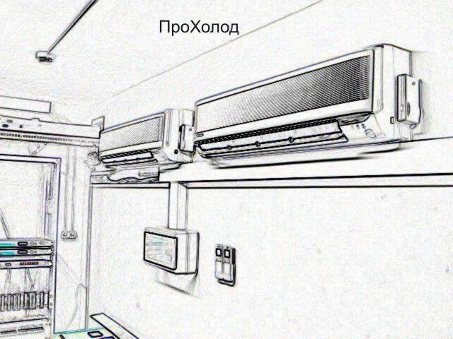 nedidelio serverio kambario su padalintomis sistemomis oro kondicionierius
