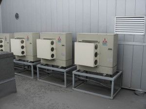 condicionadores de ar em estandes