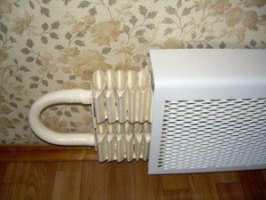 Grille sur radiateur en acier