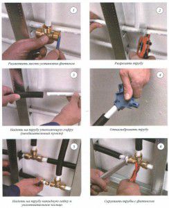 Procedura di installazione del tubo