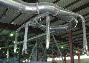 ventilație industrială - echipamente voluminoase și costisitoare