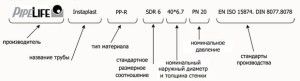 Marquage des tuyaux en polypropylène