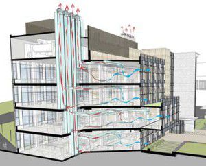 ventilation d'un immeuble à plusieurs étages