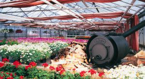 Greenhouse air heating