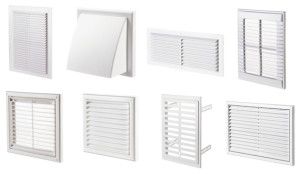 grilles en plastique de différentes conceptions