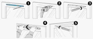 postup instalace okenního ventilu