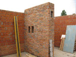 ventilation of a brick house is planned at the earliest stage of construction