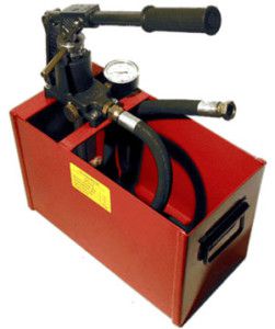 hydraulic test hand pump