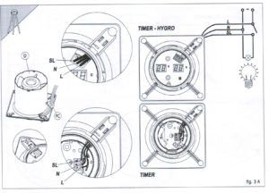 Badrumsfläktanslutningsdiagram