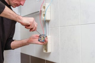 Installation of an external socket
