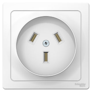 Three-pole socket